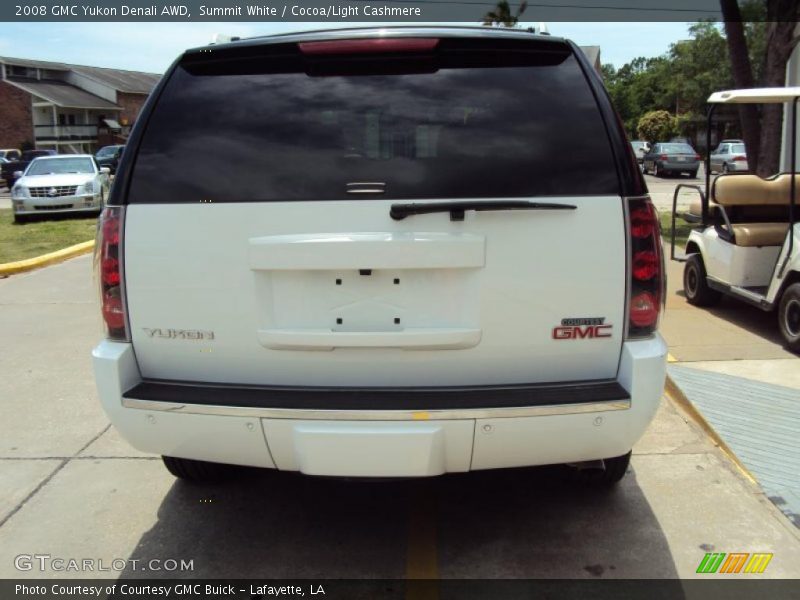 Summit White / Cocoa/Light Cashmere 2008 GMC Yukon Denali AWD