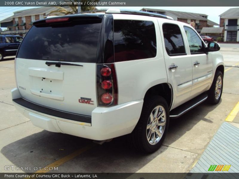 Summit White / Cocoa/Light Cashmere 2008 GMC Yukon Denali AWD