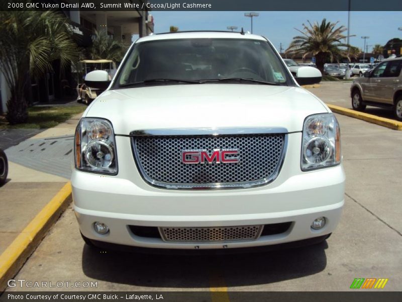 Summit White / Cocoa/Light Cashmere 2008 GMC Yukon Denali AWD