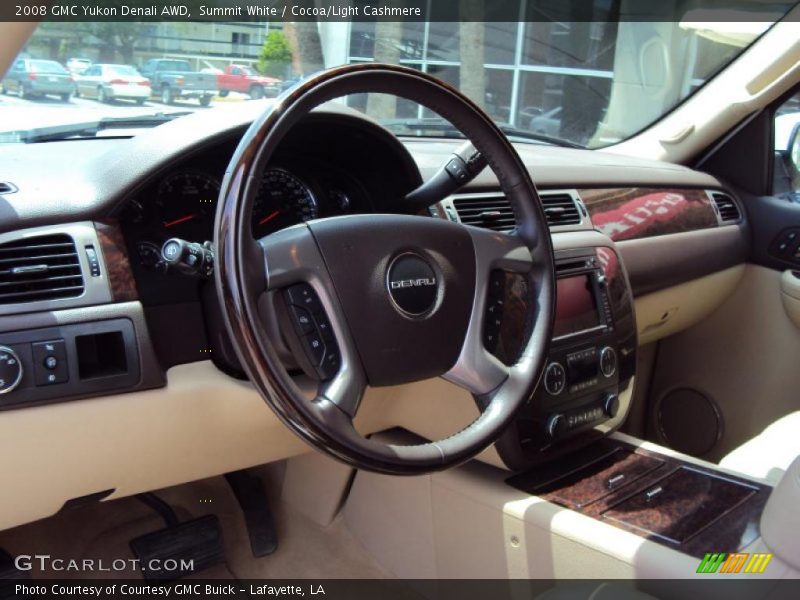 Summit White / Cocoa/Light Cashmere 2008 GMC Yukon Denali AWD