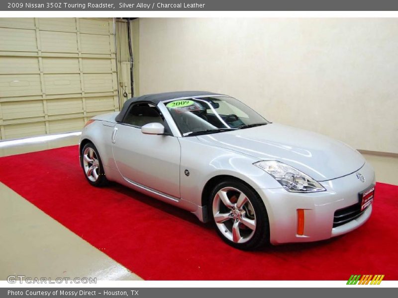 Silver Alloy / Charcoal Leather 2009 Nissan 350Z Touring Roadster
