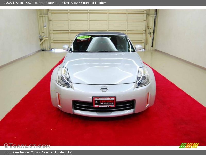 Silver Alloy / Charcoal Leather 2009 Nissan 350Z Touring Roadster