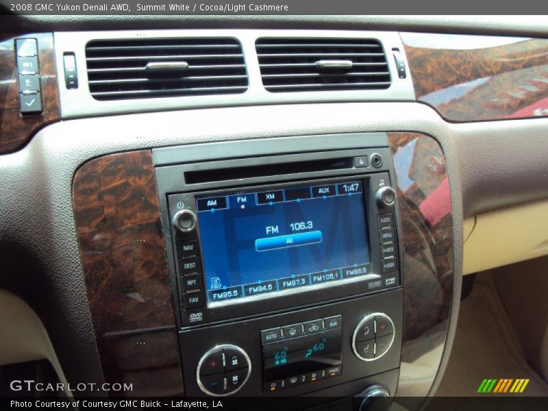 Summit White / Cocoa/Light Cashmere 2008 GMC Yukon Denali AWD