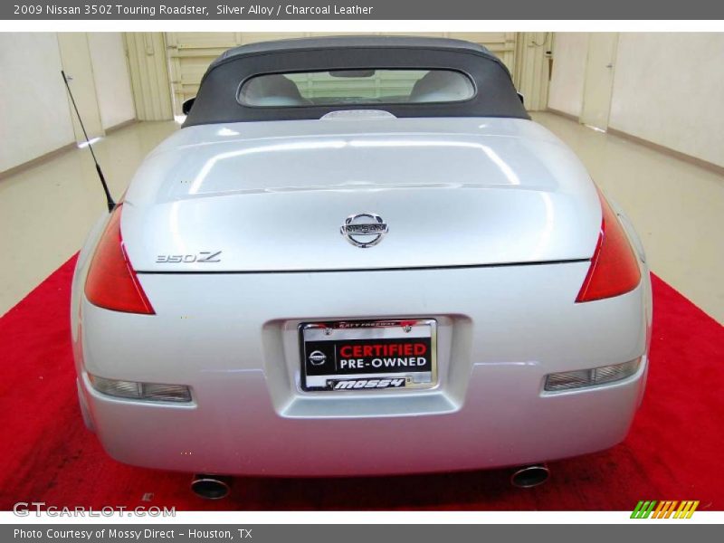 Silver Alloy / Charcoal Leather 2009 Nissan 350Z Touring Roadster