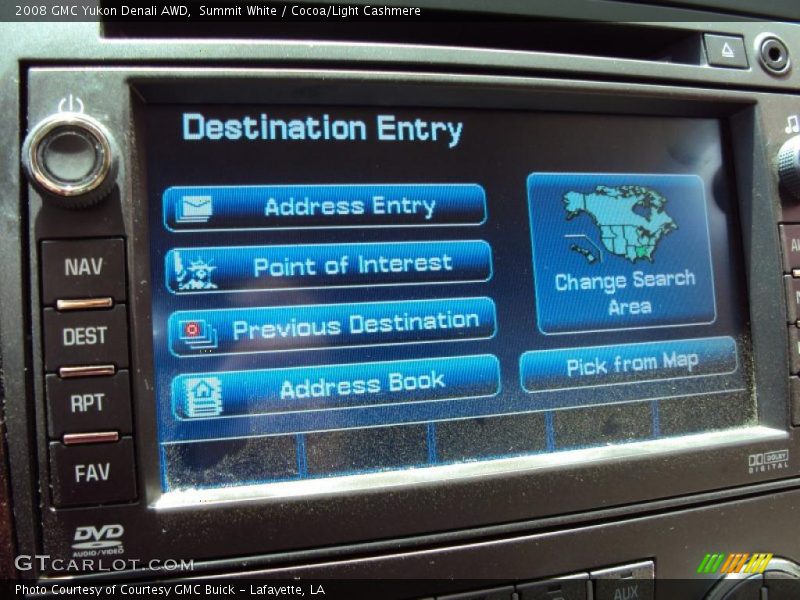 Summit White / Cocoa/Light Cashmere 2008 GMC Yukon Denali AWD