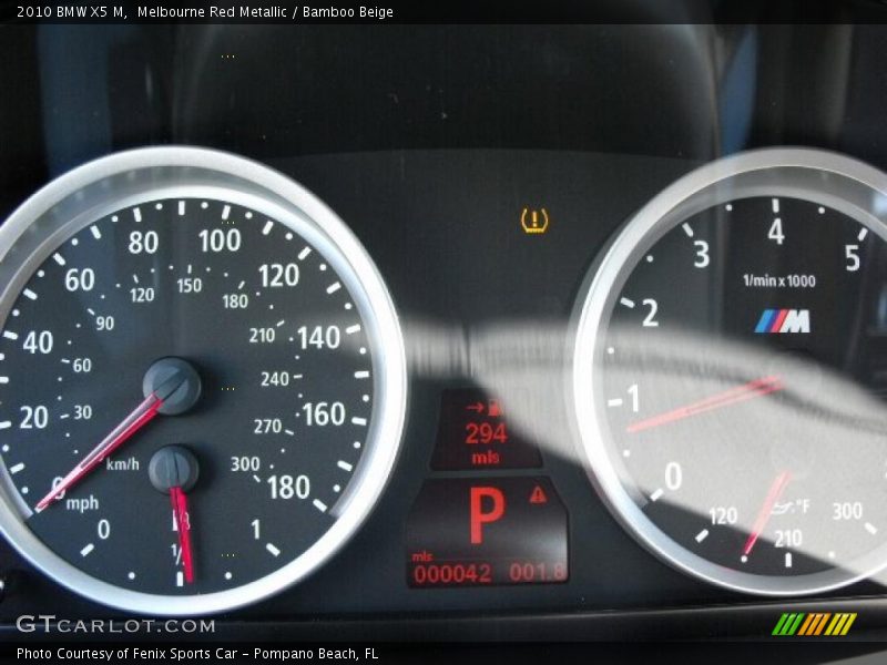 Melbourne Red Metallic / Bamboo Beige 2010 BMW X5 M
