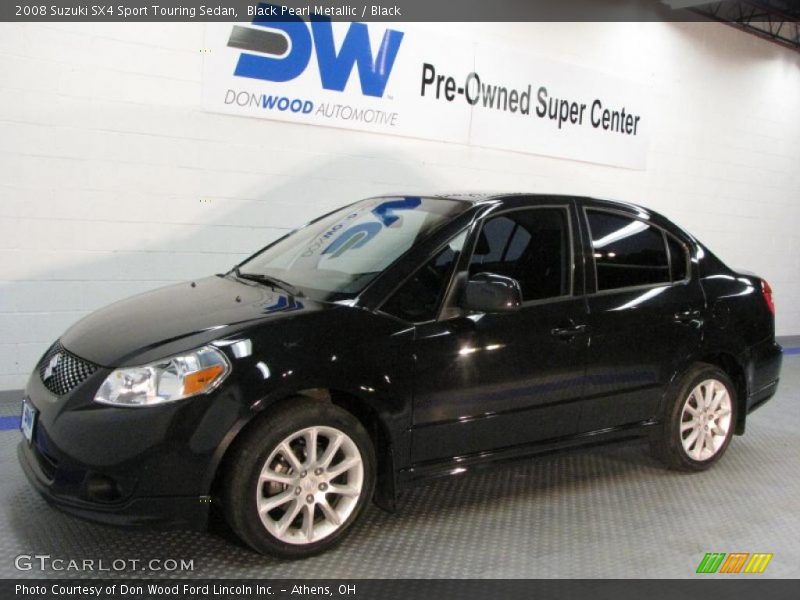 Black Pearl Metallic / Black 2008 Suzuki SX4 Sport Touring Sedan