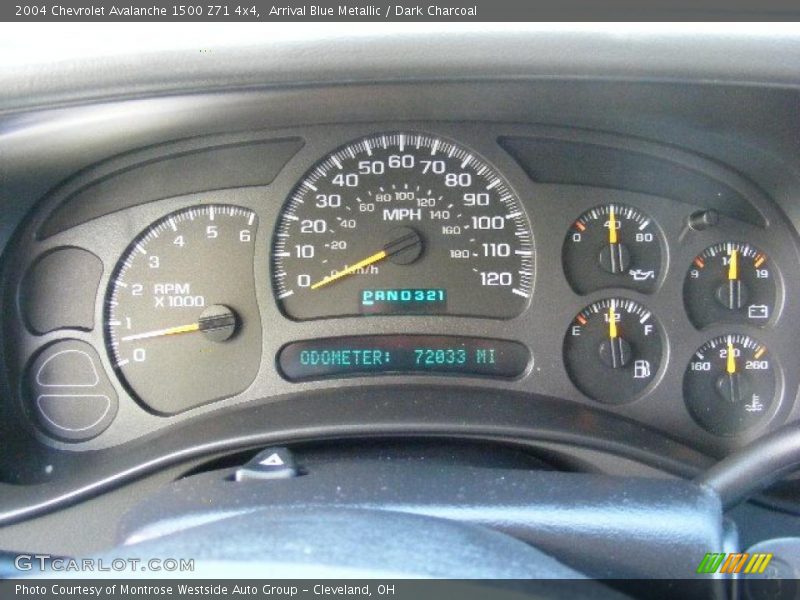 Arrival Blue Metallic / Dark Charcoal 2004 Chevrolet Avalanche 1500 Z71 4x4