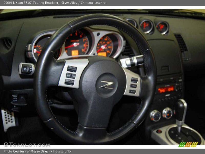Silver Alloy / Charcoal Leather 2009 Nissan 350Z Touring Roadster