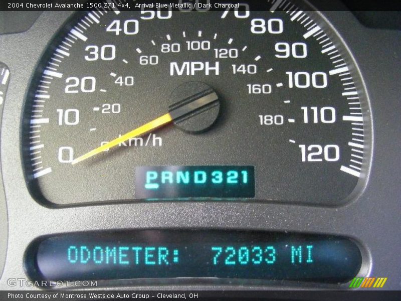 Arrival Blue Metallic / Dark Charcoal 2004 Chevrolet Avalanche 1500 Z71 4x4