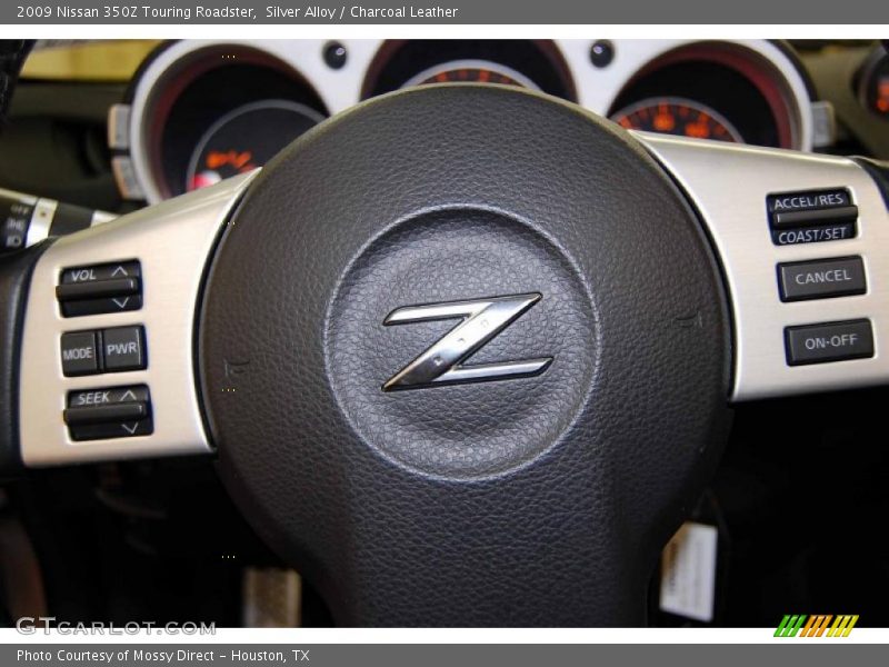 Silver Alloy / Charcoal Leather 2009 Nissan 350Z Touring Roadster