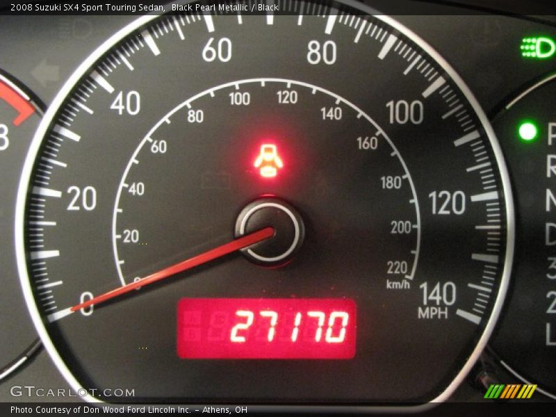Black Pearl Metallic / Black 2008 Suzuki SX4 Sport Touring Sedan