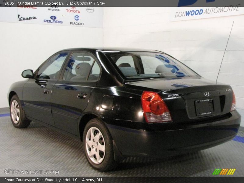 Black Obsidian / Gray 2005 Hyundai Elantra GLS Sedan