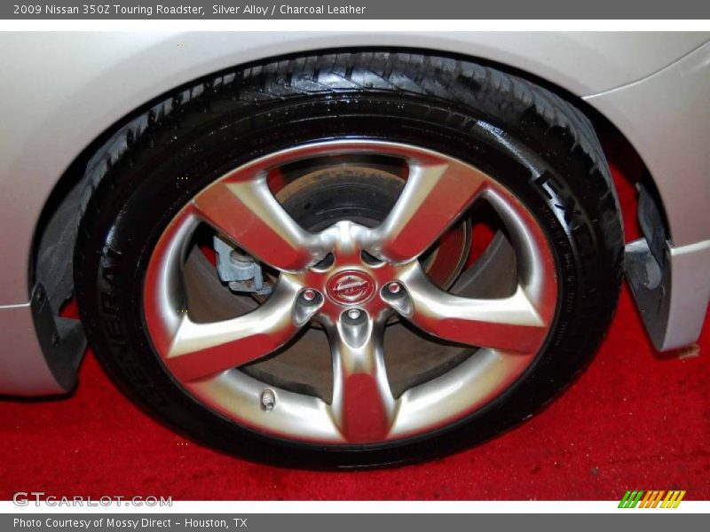 Silver Alloy / Charcoal Leather 2009 Nissan 350Z Touring Roadster