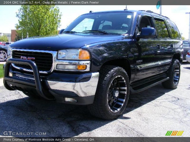 Deep Blue Metallic / Pewter/Dark Pewter 2004 GMC Yukon SLT 4x4