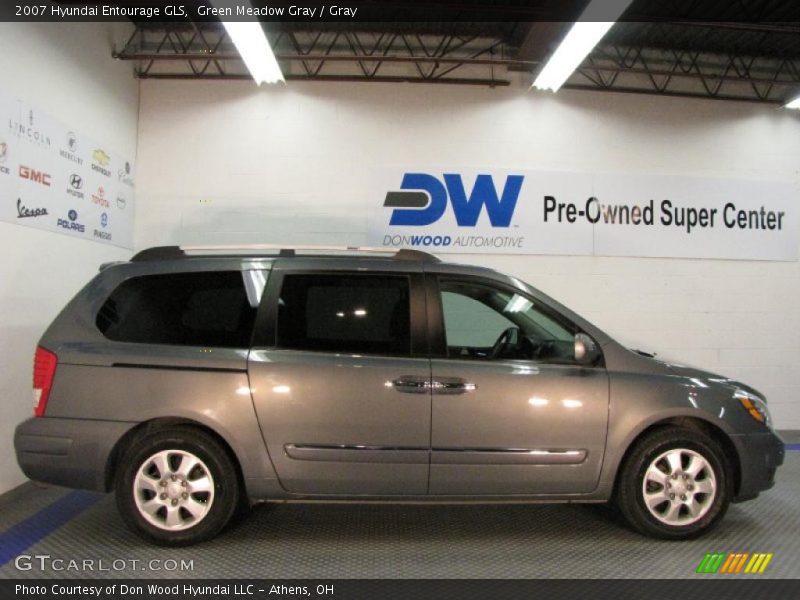 Green Meadow Gray / Gray 2007 Hyundai Entourage GLS