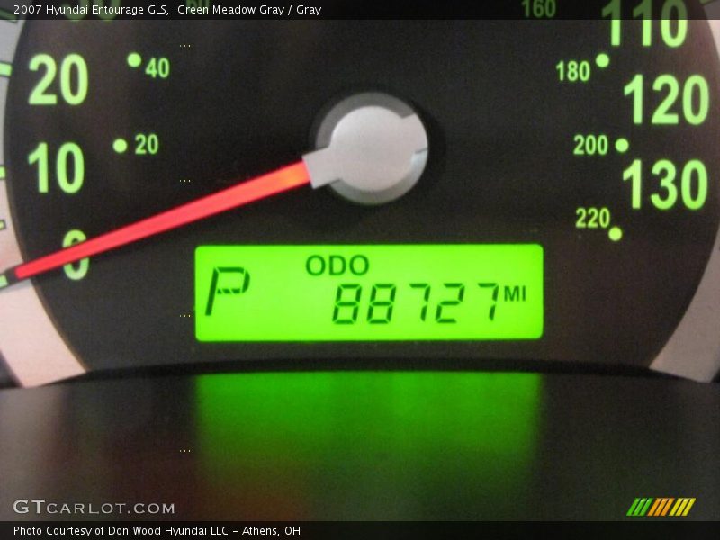 Green Meadow Gray / Gray 2007 Hyundai Entourage GLS
