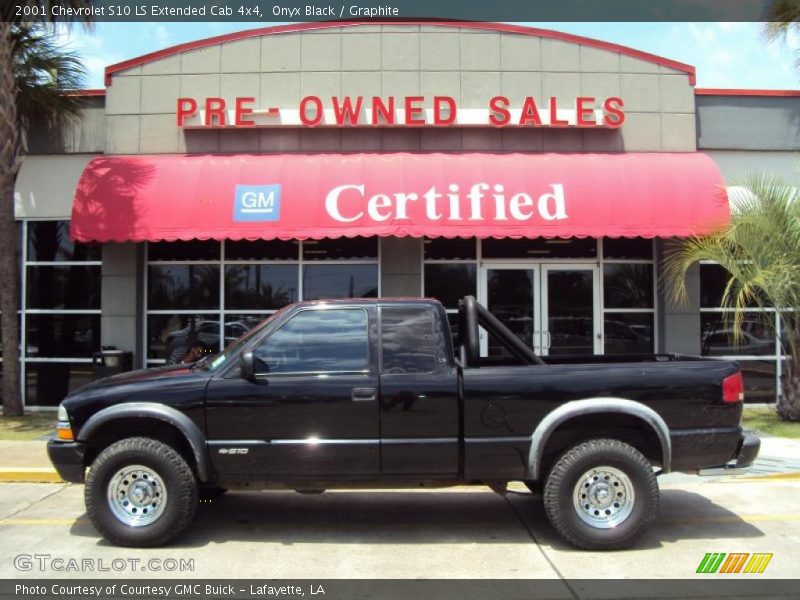 Onyx Black / Graphite 2001 Chevrolet S10 LS Extended Cab 4x4