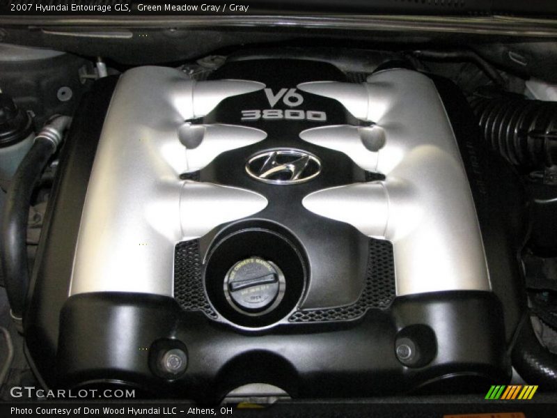Green Meadow Gray / Gray 2007 Hyundai Entourage GLS
