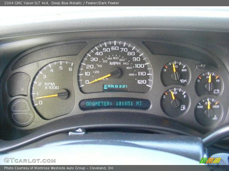 Deep Blue Metallic / Pewter/Dark Pewter 2004 GMC Yukon SLT 4x4