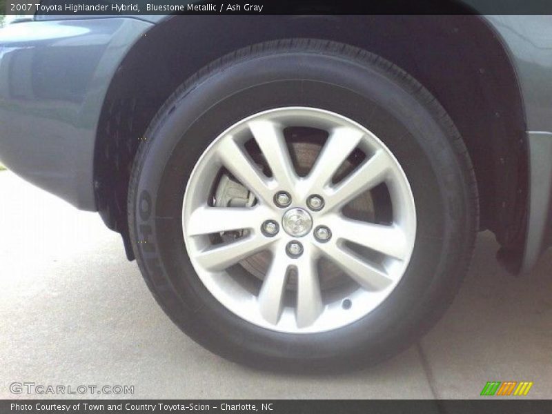 Bluestone Metallic / Ash Gray 2007 Toyota Highlander Hybrid