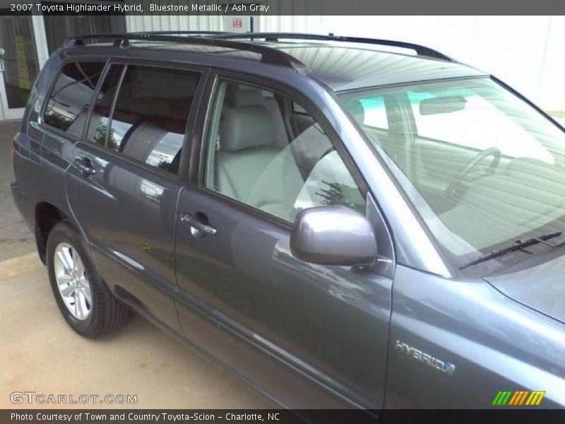 Bluestone Metallic / Ash Gray 2007 Toyota Highlander Hybrid