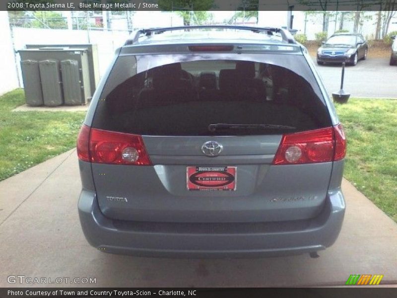 Blue Mirage Metallic / Stone 2008 Toyota Sienna LE
