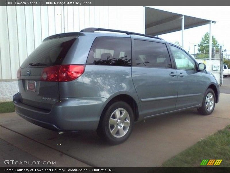 Blue Mirage Metallic / Stone 2008 Toyota Sienna LE