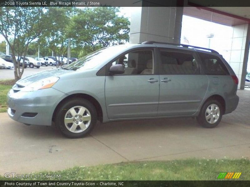 Blue Mirage Metallic / Stone 2008 Toyota Sienna LE