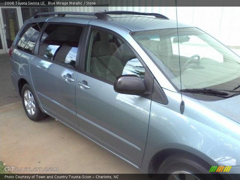 Blue Mirage Metallic / Stone 2008 Toyota Sienna LE