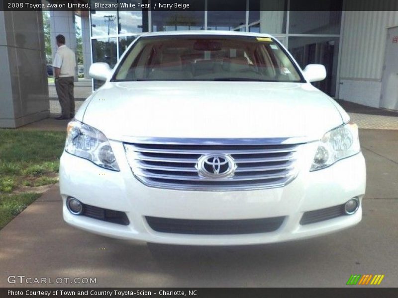 Blizzard White Pearl / Ivory Beige 2008 Toyota Avalon Limited