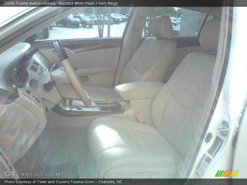 Blizzard White Pearl / Ivory Beige 2008 Toyota Avalon Limited