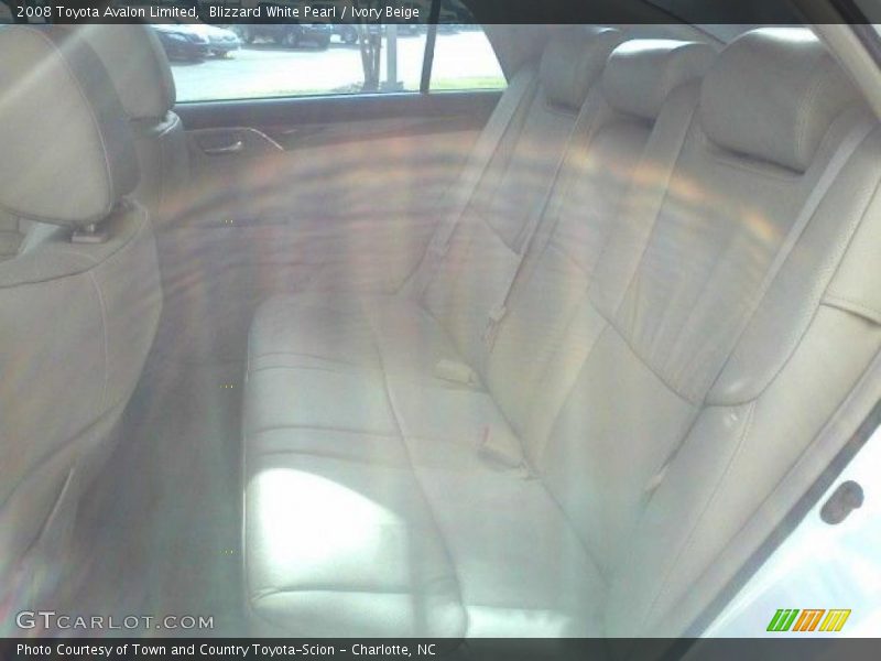 Blizzard White Pearl / Ivory Beige 2008 Toyota Avalon Limited