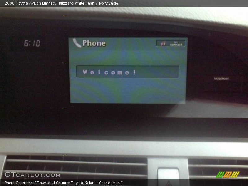 Blizzard White Pearl / Ivory Beige 2008 Toyota Avalon Limited