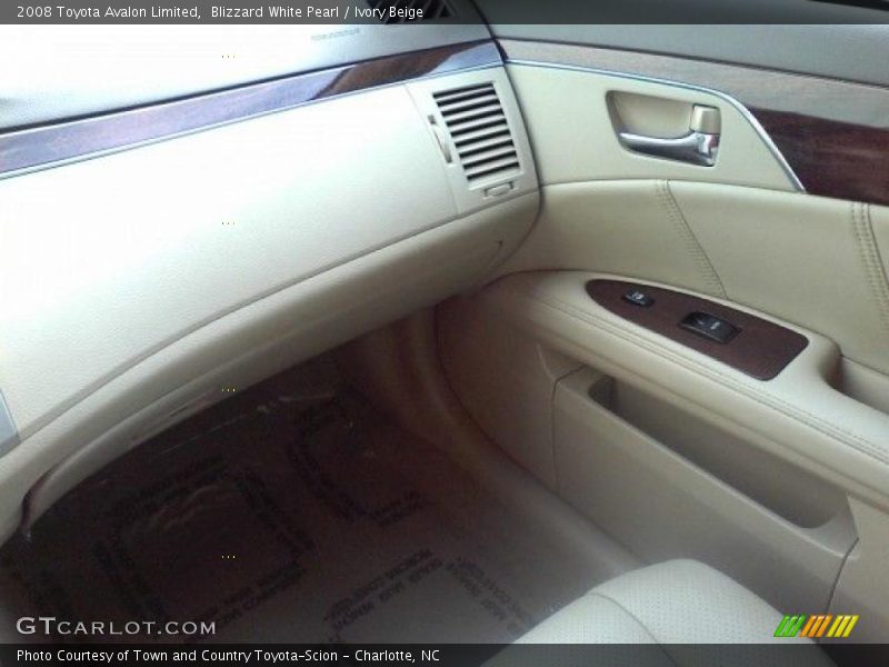 Blizzard White Pearl / Ivory Beige 2008 Toyota Avalon Limited