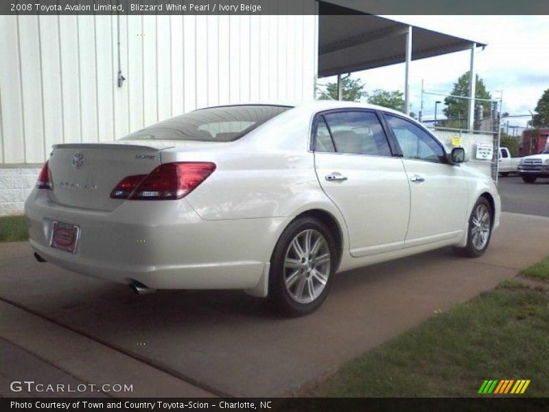 Blizzard White Pearl / Ivory Beige 2008 Toyota Avalon Limited