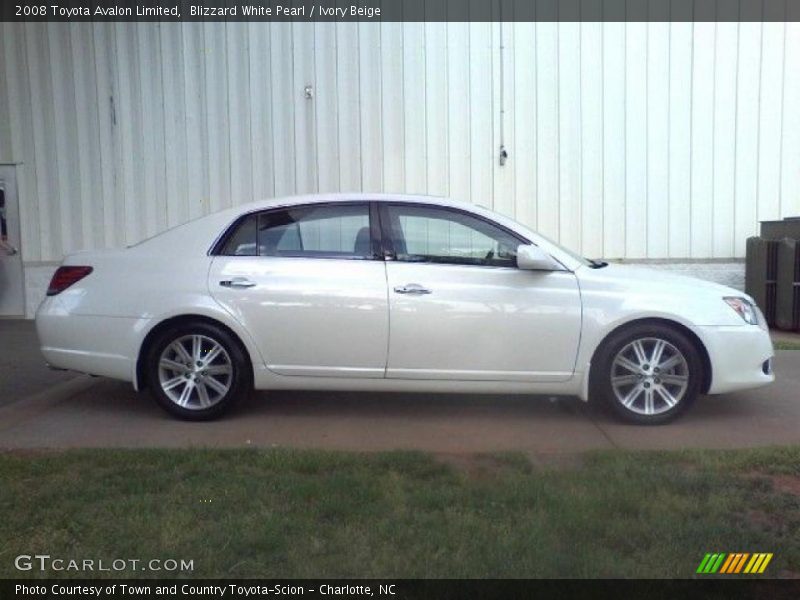 Blizzard White Pearl / Ivory Beige 2008 Toyota Avalon Limited