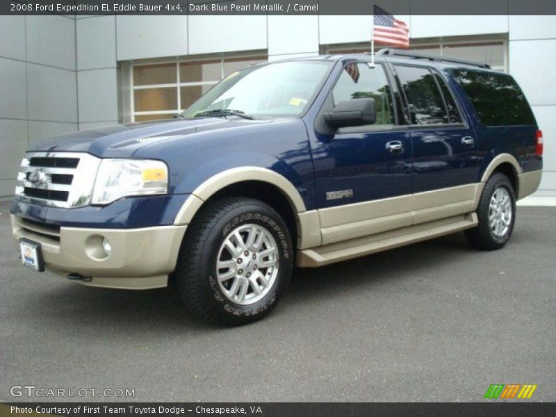 Dark Blue Pearl Metallic / Camel 2008 Ford Expedition EL Eddie Bauer 4x4