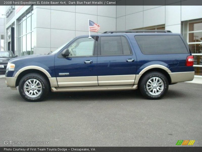 Dark Blue Pearl Metallic / Camel 2008 Ford Expedition EL Eddie Bauer 4x4