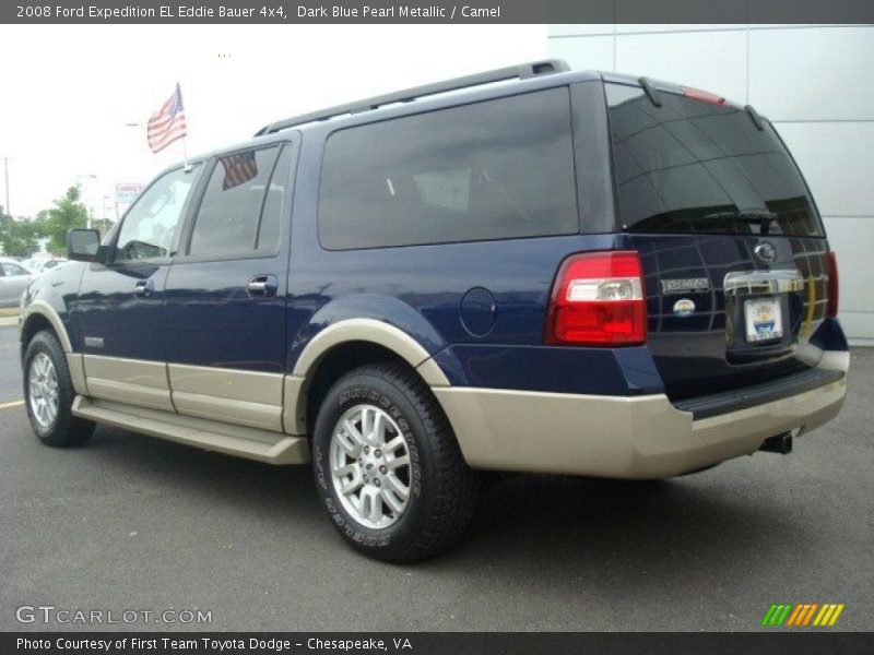 Dark Blue Pearl Metallic / Camel 2008 Ford Expedition EL Eddie Bauer 4x4