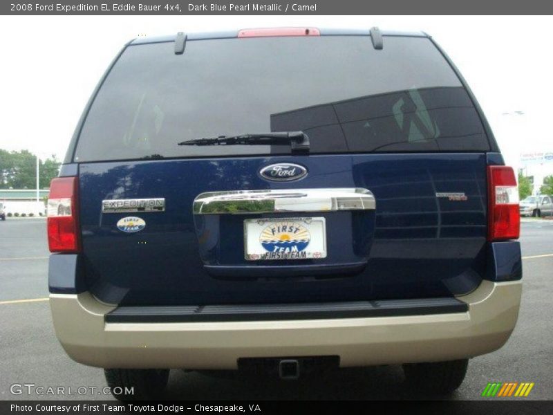 Dark Blue Pearl Metallic / Camel 2008 Ford Expedition EL Eddie Bauer 4x4
