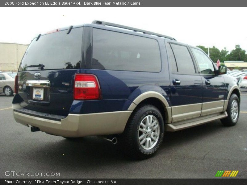 Dark Blue Pearl Metallic / Camel 2008 Ford Expedition EL Eddie Bauer 4x4