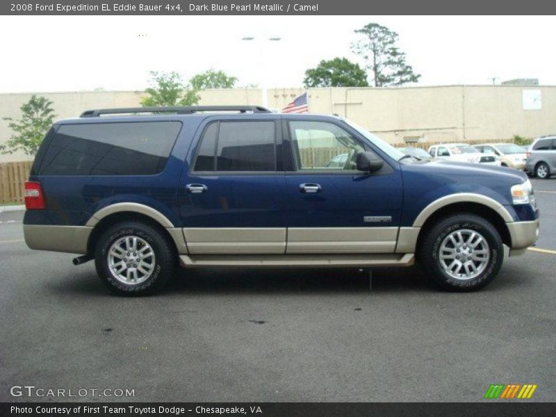 Dark Blue Pearl Metallic / Camel 2008 Ford Expedition EL Eddie Bauer 4x4