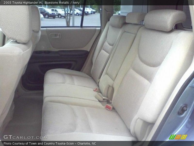 Bluestone Metallic / Ivory 2003 Toyota Highlander I4