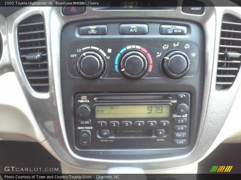 Bluestone Metallic / Ivory 2003 Toyota Highlander I4