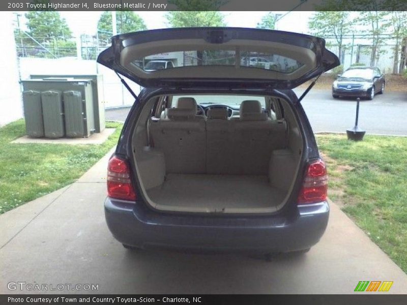 Bluestone Metallic / Ivory 2003 Toyota Highlander I4