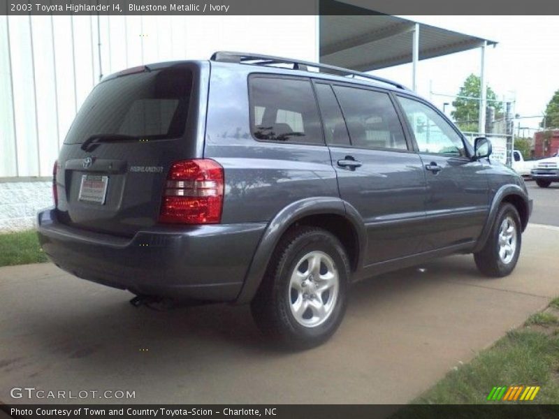 Bluestone Metallic / Ivory 2003 Toyota Highlander I4