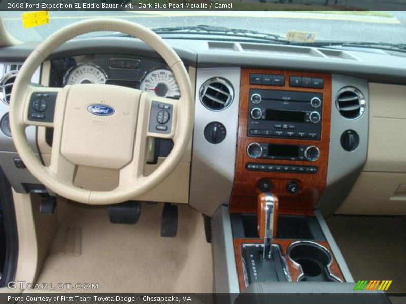 Dark Blue Pearl Metallic / Camel 2008 Ford Expedition EL Eddie Bauer 4x4