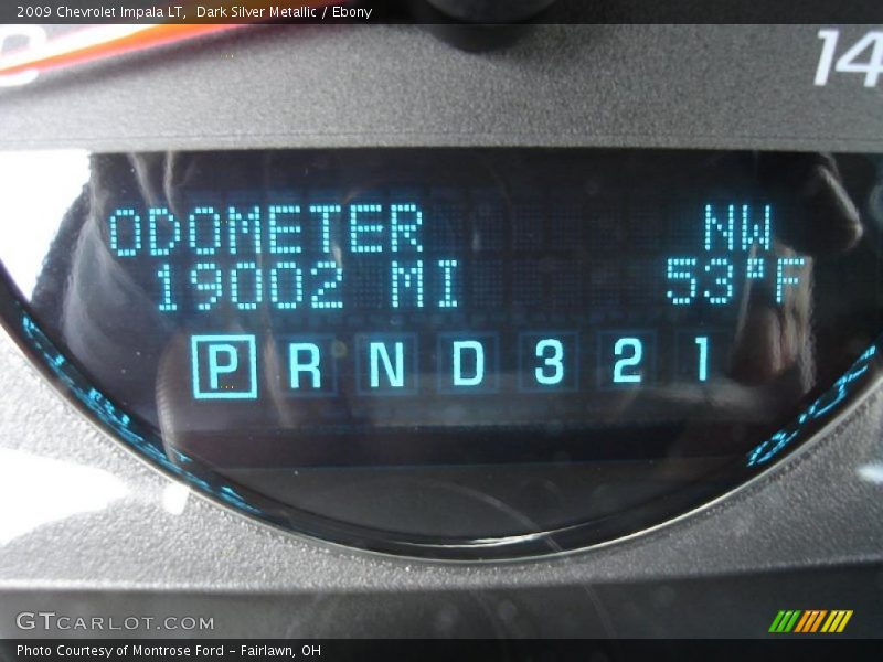 Dark Silver Metallic / Ebony 2009 Chevrolet Impala LT