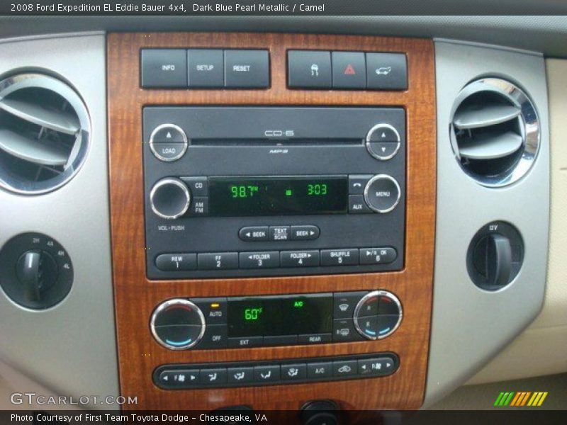 Dark Blue Pearl Metallic / Camel 2008 Ford Expedition EL Eddie Bauer 4x4